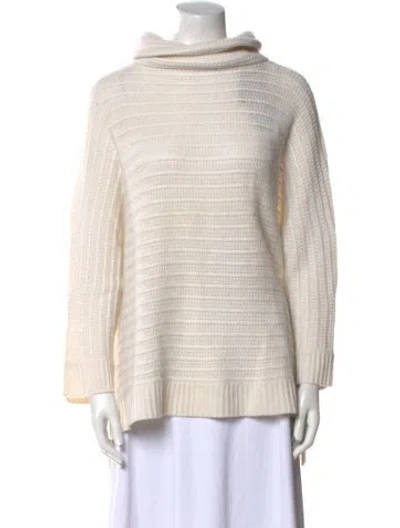 Pre-owned Zadig & Voltaire Cashmere Mock Neck Sweater In Neutral