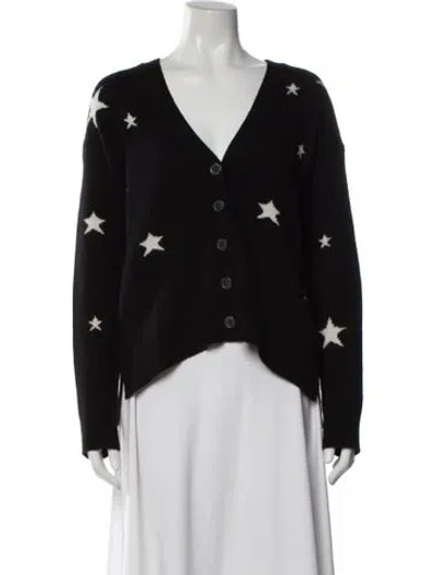 Pre-owned Zadig & Voltaire Cashmere Printed Sweater In Black