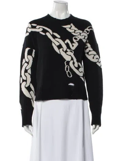 Pre-owned Zadig & Voltaire Cashmere Printed Sweater In Black