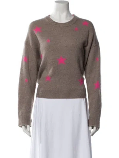 Pre-owned Zadig & Voltaire Cashmere Printed Sweater In Brown