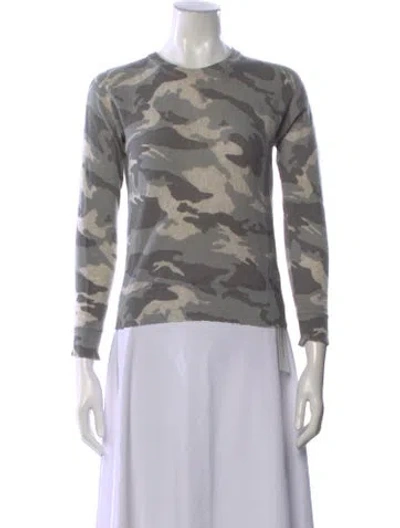 Pre-owned Zadig & Voltaire Cashmere Printed Sweater In Gray