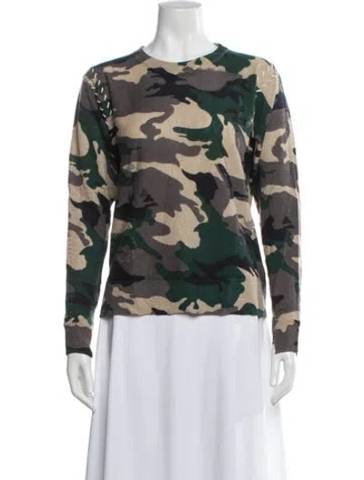 Pre-owned Zadig & Voltaire Cashmere Printed Sweater In Multi