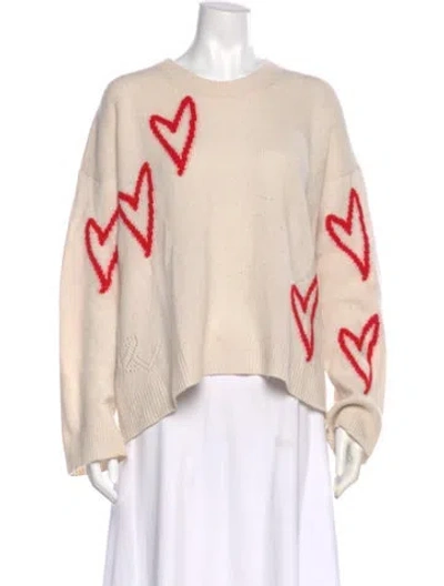 Pre-owned Zadig & Voltaire Cashmere Printed Sweater In Neutral