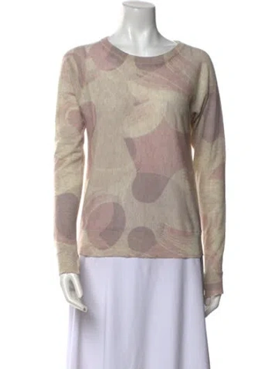 Pre-owned Zadig & Voltaire Cashmere Printed Sweater In Neutral