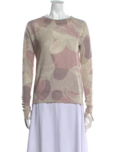 Pre-owned Zadig & Voltaire Cashmere Printed Sweater In Neutral