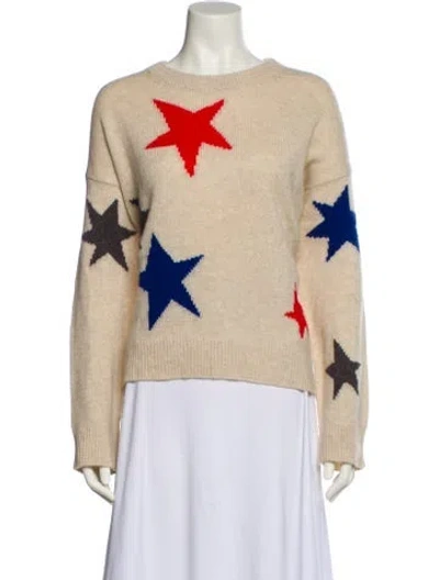 Pre-owned Zadig & Voltaire Cashmere Printed Sweater In Neutral
