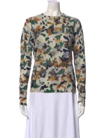 Pre-owned Zadig & Voltaire Cashmere Printed Sweater In Neutral