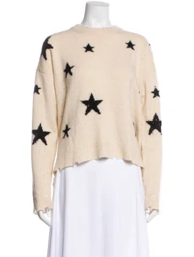 Pre-owned Zadig & Voltaire Cashmere Printed Sweater In Neutral