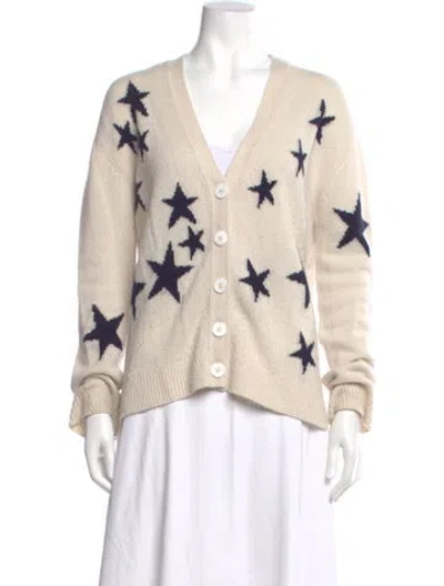 Pre-owned Zadig & Voltaire Cashmere Printed Sweater In Neutral