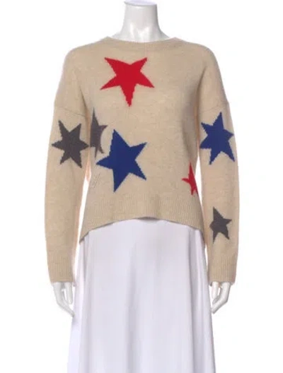 Pre-owned Zadig & Voltaire Cashmere Printed Sweater In Neutral