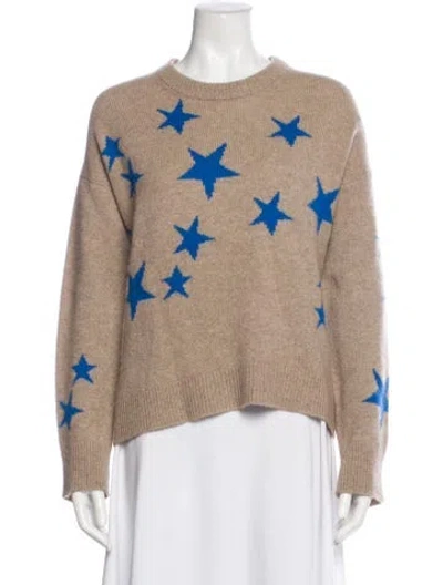 Pre-owned Zadig & Voltaire Cashmere Printed Sweater In Neutral