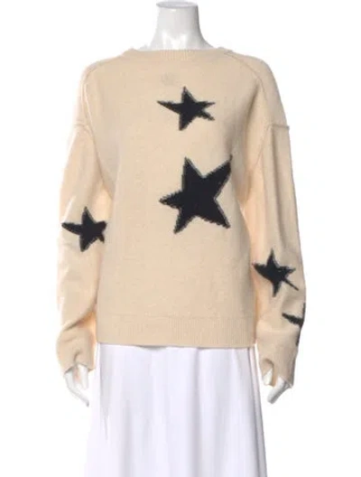 Pre-owned Zadig & Voltaire Cashmere Printed Sweater In Neutral