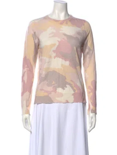 Pre-owned Zadig & Voltaire Cashmere Printed Sweater W/ Tags In Neutral
