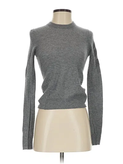 Pre-owned Zadig & Voltaire Cashmere Pullover Sweater In Gray