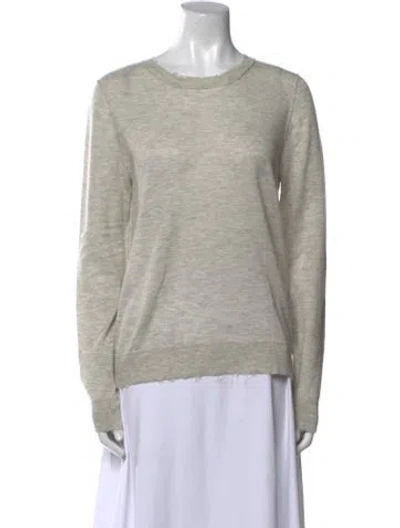 Pre-owned Zadig & Voltaire Cashmere Scoop Neck Sweater In Gray