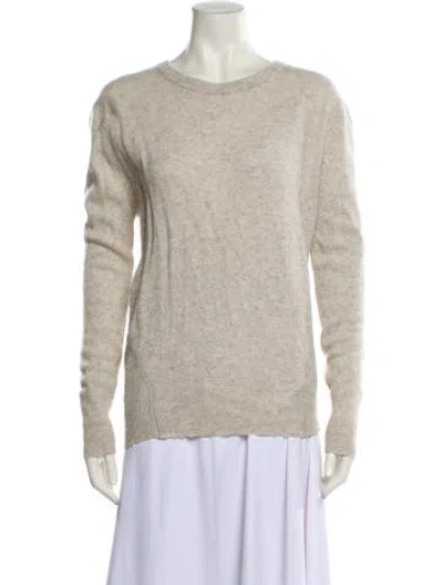 Pre-owned Zadig & Voltaire Cashmere Scoop Neck Sweater In Gray