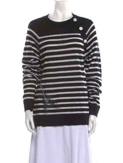 Pre-owned Zadig & Voltaire Cashmere Striped Sweater In Multi