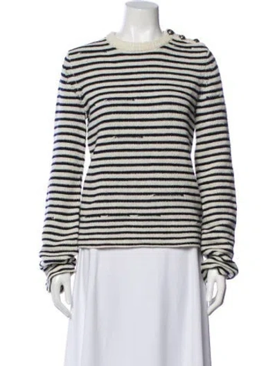 Pre-owned Zadig & Voltaire Cashmere Striped Sweater In Multi