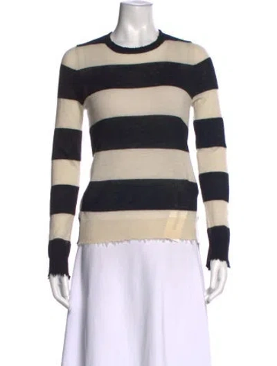 Pre-owned Zadig & Voltaire Cashmere Striped Sweater In Multi
