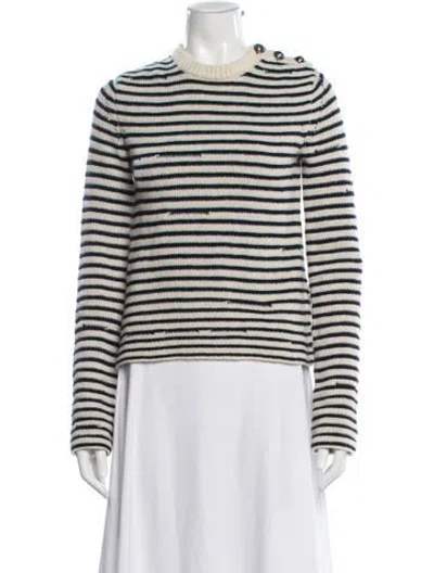 Pre-owned Zadig & Voltaire Cashmere Striped Sweater W/ Tags In Multi
