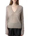 Zadig & Voltaire Rivy Cashmere Sweater In Gray