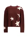 Zadig & Voltaire Womens Burgundy Markuz Star-pattern Cashmere Jumper In Red