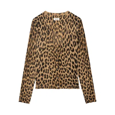 Zadig & Voltaire Cashmere Sweaters In Animal Print