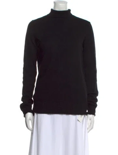 Pre-owned Zadig & Voltaire Cashmere Turtleneck Sweater In Black