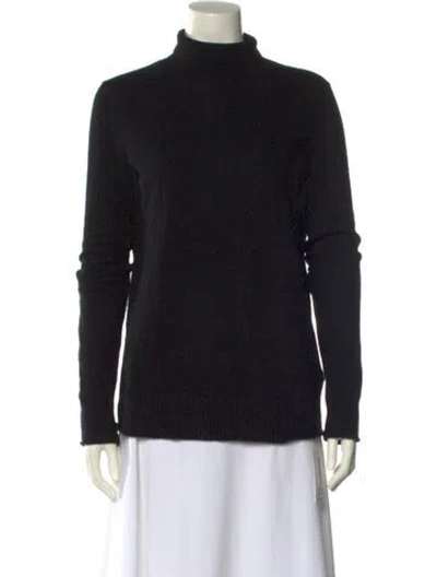 Pre-owned Zadig & Voltaire Cashmere Turtleneck Sweater In Black