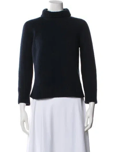 Pre-owned Zadig & Voltaire Cashmere Turtleneck Sweater In Black
