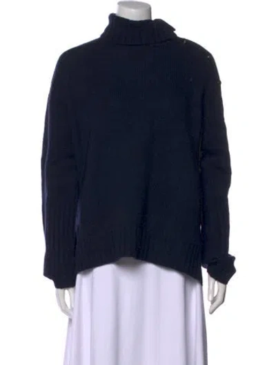 Pre-owned Zadig & Voltaire Cashmere Turtleneck Sweater In Black