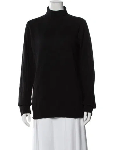 Pre-owned Zadig & Voltaire Cashmere Turtleneck Sweater In Black