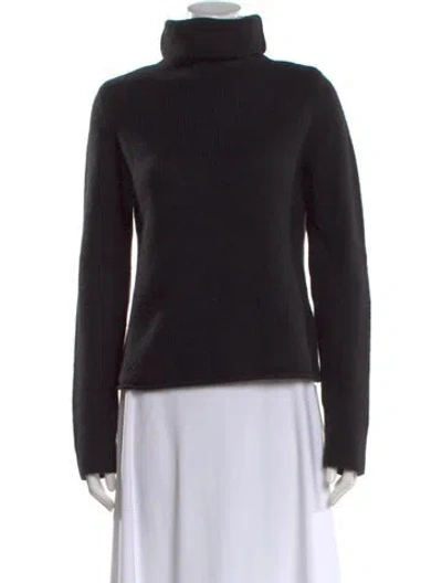 Pre-owned Zadig & Voltaire Cashmere Turtleneck Sweater In Blue
