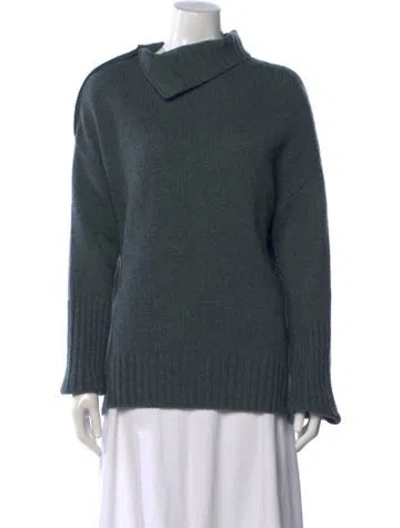 Pre-owned Zadig & Voltaire Cashmere Turtleneck Sweater In Gray