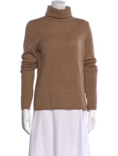 Pre-owned Zadig & Voltaire Cashmere Turtleneck Sweater In Neutral