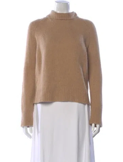 Pre-owned Zadig & Voltaire Cashmere Turtleneck Sweater In Neutral