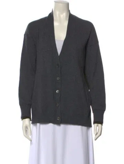 Pre-owned Zadig & Voltaire Cashmere V-neck Sweater In Multi