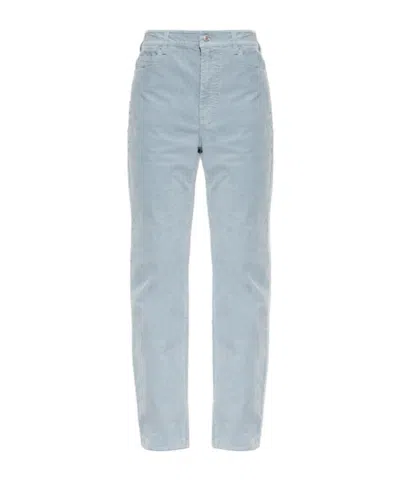 Zadig & Voltaire Casual Trousers With Belt Loops In Blue
