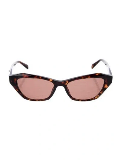 Pre-owned Zadig & Voltaire Cat-eye Tinted Sunglasses In Brown
