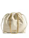 Zadig & Voltaire Chain-embellished Drawstring Bag In Neutral