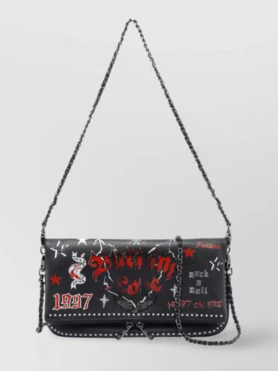 Zadig & Voltaire Chain Strap Flap Shoulder Bag
