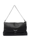 Zadig & Voltaire Chain-strap Leather Shoulder Bag In Black