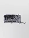 Zadig & Voltaire Rock Nano Vintage Effect Metallic Leather Clutch