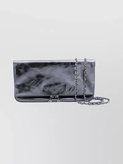 Zadig & Voltaire Chain Strap Shoulder Bag With Metallic Detail
