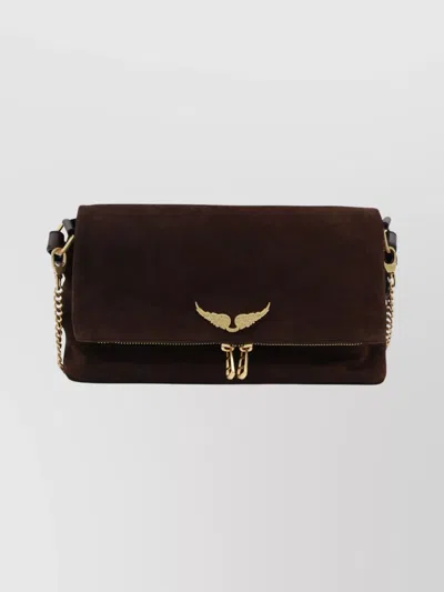Zadig & Voltaire Chain Strap Shoulder Bag With Wing Detail