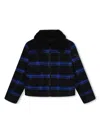Zadig & Voltaire Checkered Zipped Bomber Jacket In Blue