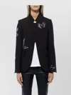 Zadig & Voltaire Chic Open Silhouette Long Sleeve Jacket In Black
