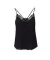 Zadig & Voltaire Lace-trimmed Camisole In Black