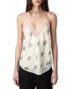 Zadig & Voltaire Christy Sequins Flowers Tank
