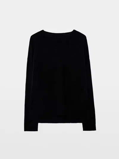 Zadig & Voltaire Cici Patch Cashmere Sweater In Black